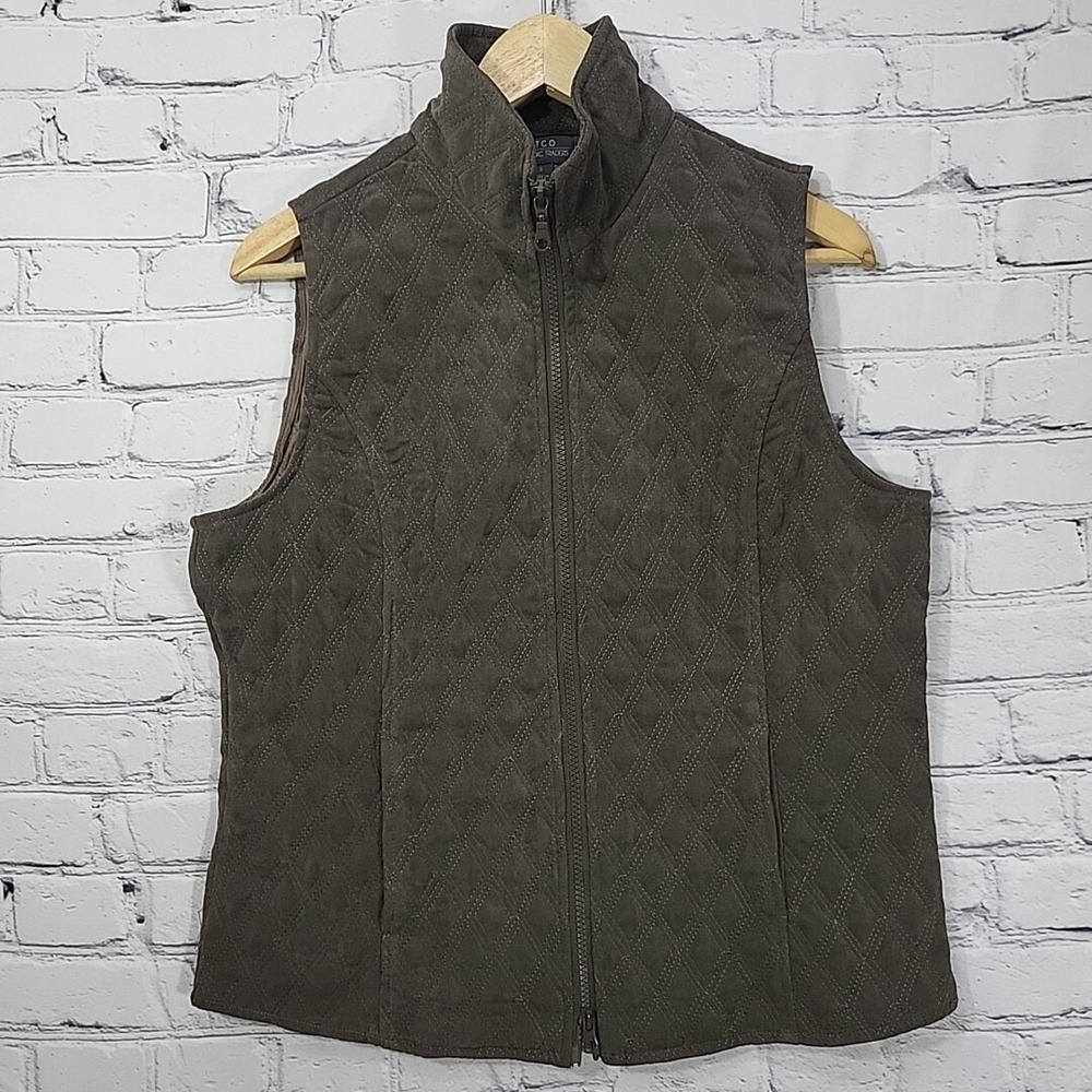 NCTO Nomadic Traders Vest Mens Sz‎ S Quilted Brown Lined